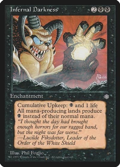 Infernal Darkness Ice Age Magic card