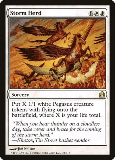 Storm Herd Commander Magic card