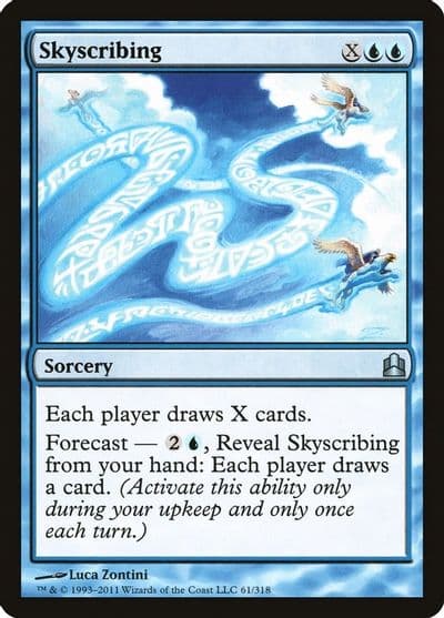 Skyscribing Commander Magic card