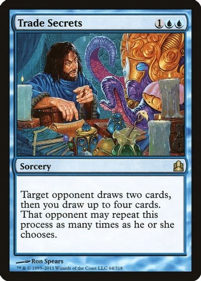 Trade Secrets Commander Magic card