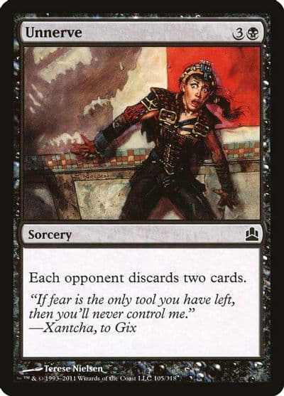 Unnerve Commander Magic card