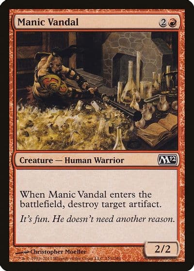 Manic Vandal Magic 2012 (M12) Magic card