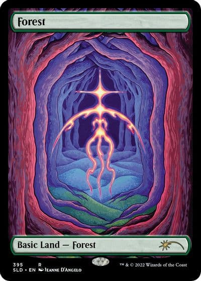 Forest 395 Secret Lair Drop Series Magic card