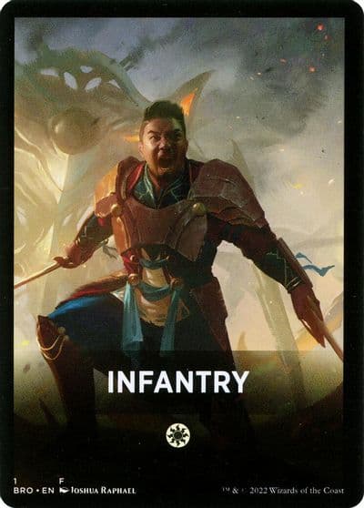 Infantry Theme Card The Brothers' War Magic card