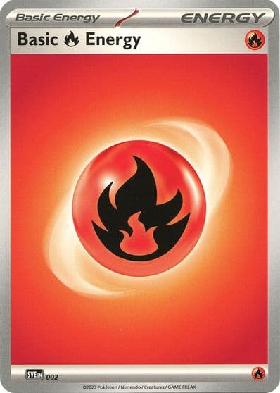 Basic Fire Energy - 002 SVE: Scarlet & Violet Energies Pokemon card