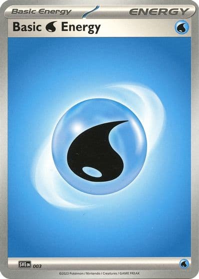 Basic Water Energy - 003 SVE: Scarlet & Violet Energies Pokemon card