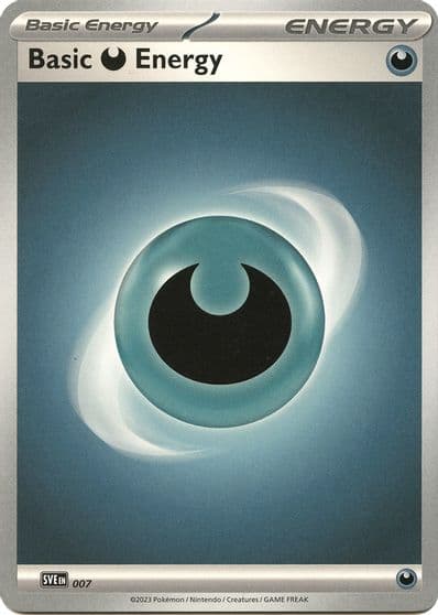 Basic Darkness Energy - 007 SVE: Scarlet & Violet Energies Pokemon card