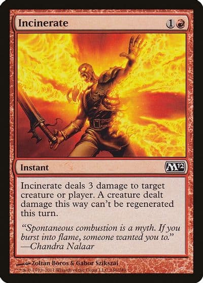 Incinerate Magic 2012 (M12) Magic card
