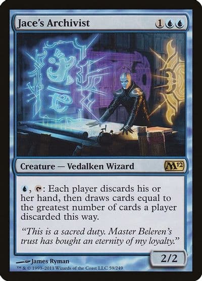 Jaces Archivist Magic 2012 (M12) Magic card