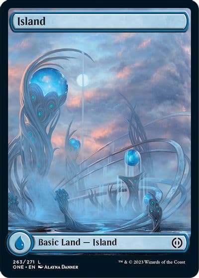 Island 263 Full Art Phyrexia: All Will Be One Magic card