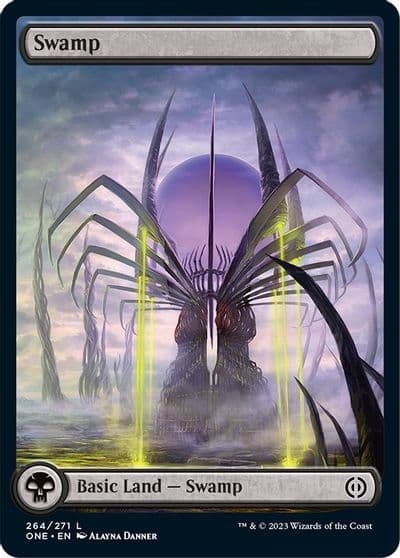 Swamp 264 Full Art Phyrexia: All Will Be One Magic card