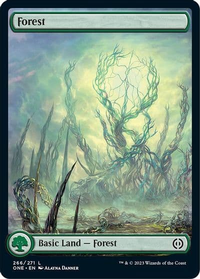 Forest 266 Full Art Phyrexia: All Will Be One Magic card