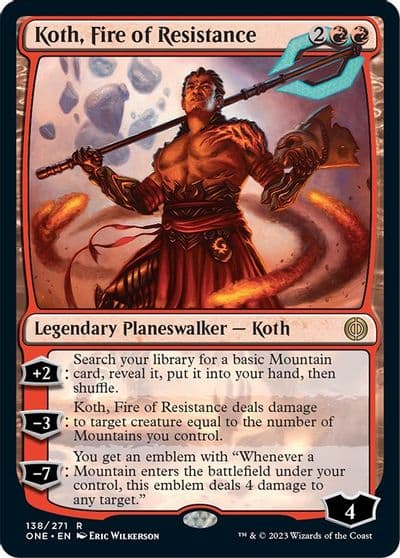 Koth Fire of Resistance Phyrexia: All Will Be One Magic card