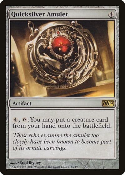 Quicksilver Amulet Magic 2012 (M12) Magic card