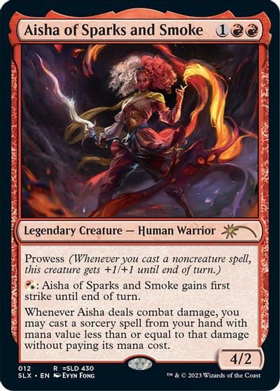 Aisha of Sparks and Smoke SLX Cards Magic card