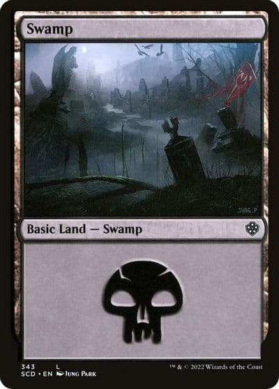 Swamp 343 Starter Commander Decks Magic card