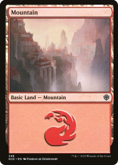 Mountain 346 Starter Commander Decks Magic card