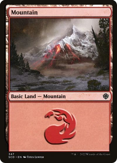 Mountain 347 Starter Commander Decks Magic card