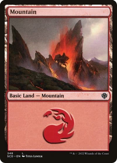 Mountain 348 Starter Commander Decks Magic card