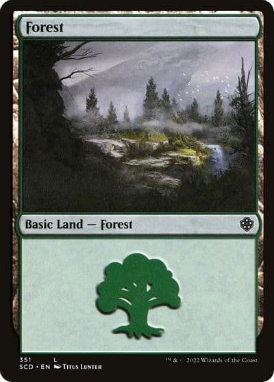 Forest 351 Starter Commander Decks Magic card