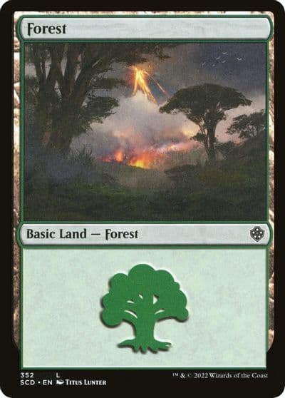 Forest 352 Starter Commander Decks Magic card