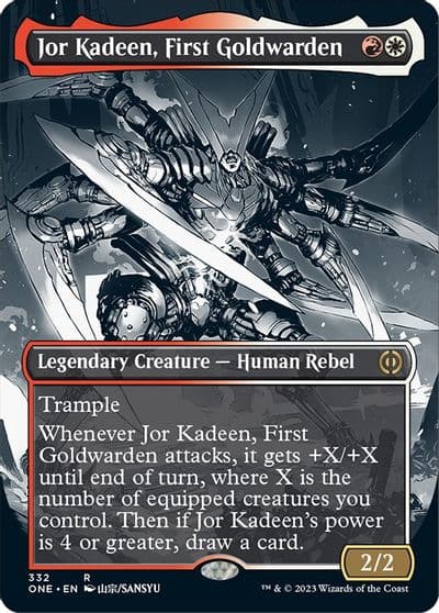 Jor Kadeen First Goldwarden Borderless Phyrexia: All Will Be One Magic card