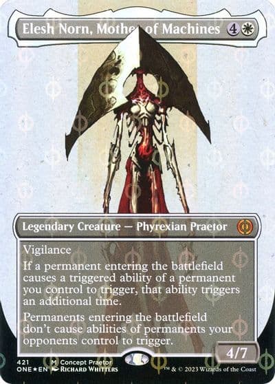 Elesh Norn Mother of Machines Concept Praetor Step and Compleat Foil Phyrexia: All Will Be One Magic card