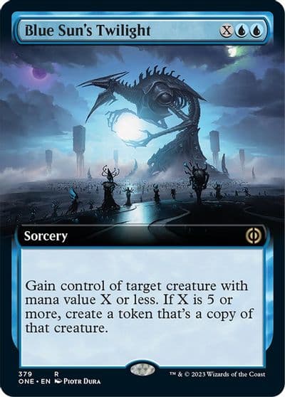 Blue Suns Twilight Extended Art Phyrexia: All Will Be One Magic card