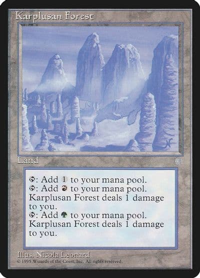Karplusan Forest Ice Age Magic card