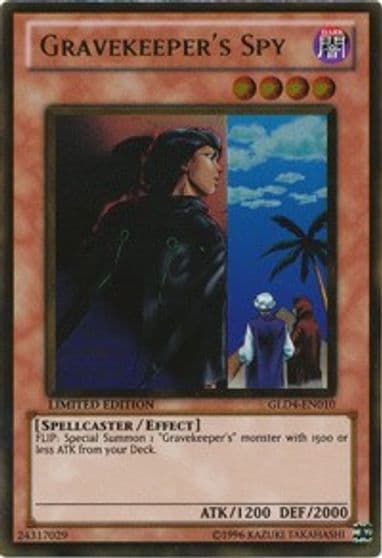 Gravekeepers Spy Gold Series 4: Pyramids Edition Yu-Gi-Oh! card