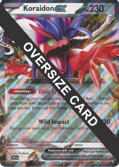 Koraidon ex Jumbo Cards Pokemon card