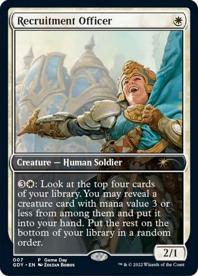 Recruitment Officer Game Day & Store Championship Promos Magic card