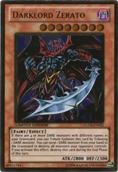Darklord Zerato Gold Series 4: Pyramids Edition Yu-Gi-Oh! card