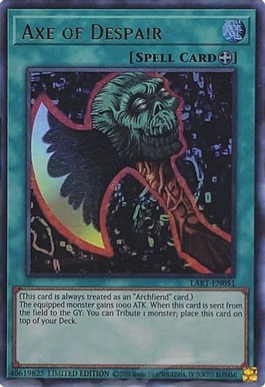 Axe of Despair The Lost Art Promotion Yu-Gi-Oh! card