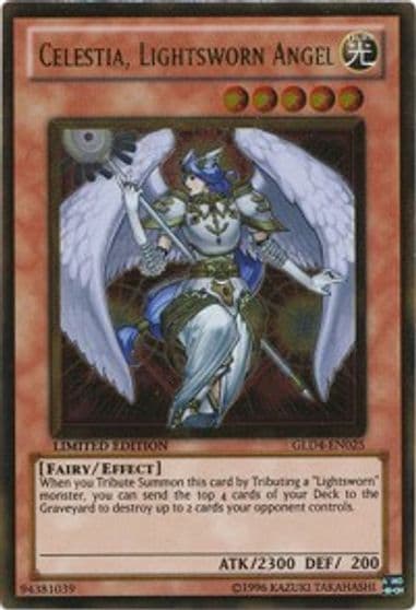 Celestia Lightsworn Angel Gold Series 4: Pyramids Edition Yu-Gi-Oh! card