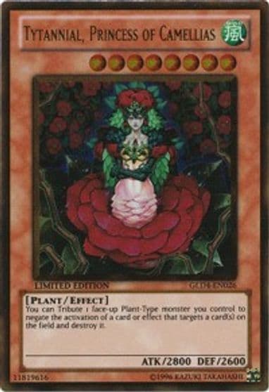 Tytannial Princess of Camellias Gold Series 4: Pyramids Edition Yu-Gi-Oh! card