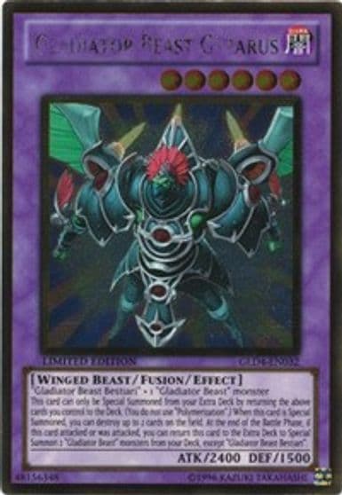 Gladiator Beast Gyzarus Gold Series 4: Pyramids Edition Yu-Gi-Oh! card