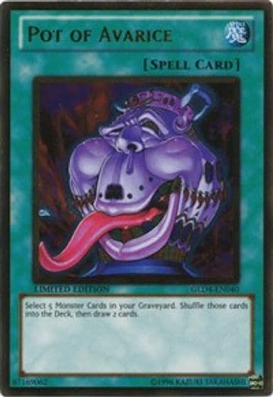 Pot of Avarice Gold Series 4: Pyramids Edition Yu-Gi-Oh! card
