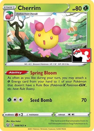 Cherrim Prize Pack Series Cards Pokemon card