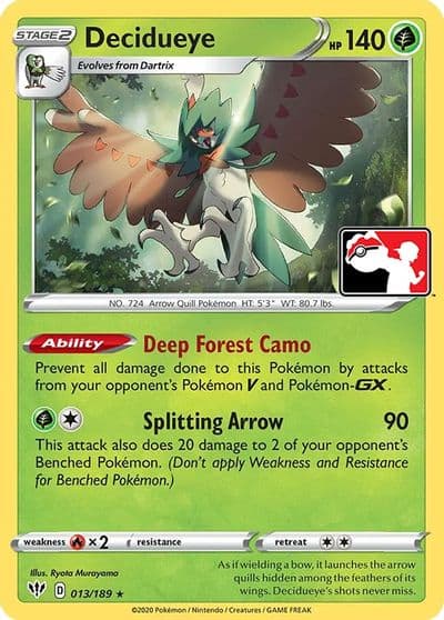 Decidueye Prize Pack Series Cards Pokemon card