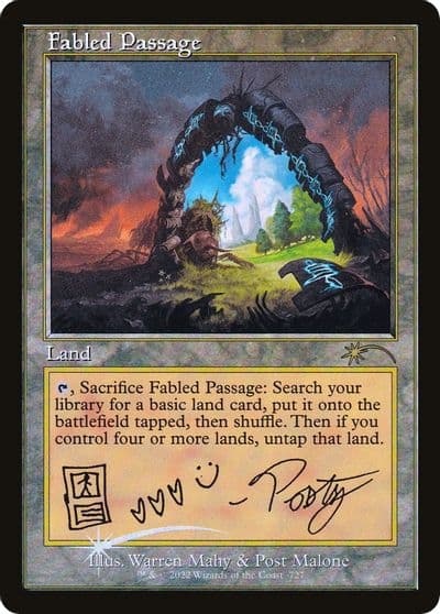 Fabled Passage Post Malone Secret Lair Drop Series Magic card