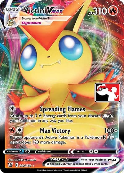 Victini VMAX Prize Pack Series Cards Pokemon card
