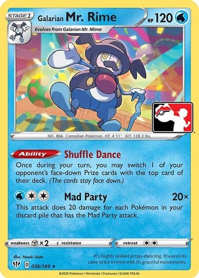 Galarian Mr. Rime Prize Pack Series Cards Pokemon card