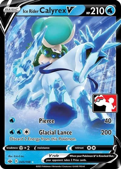 Ice Rider Calyrex V Prize Pack Series Cards Pokemon card