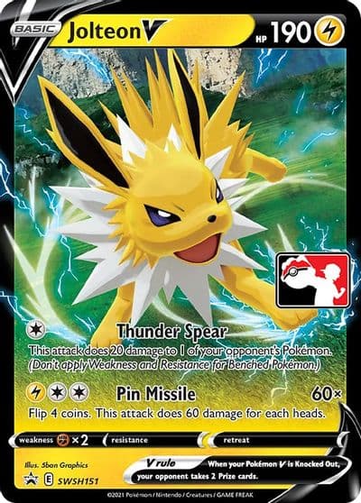 Jolteon V Prize Pack Series Cards Pokemon card