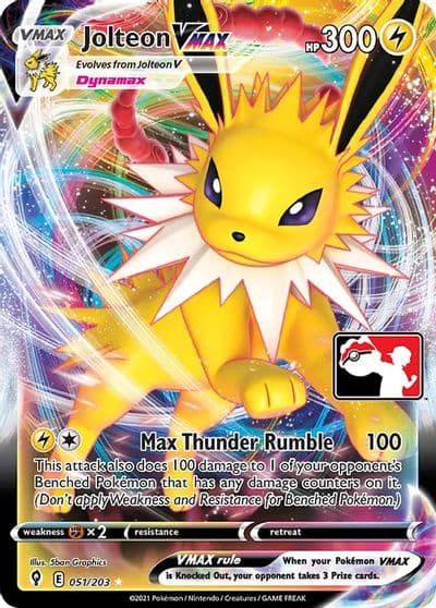 Jolteon VMAX Prize Pack Series Cards Pokemon card