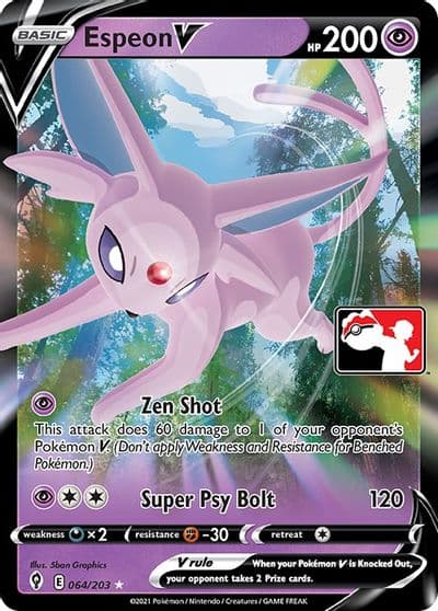 Espeon V Prize Pack Series Cards Pokemon card