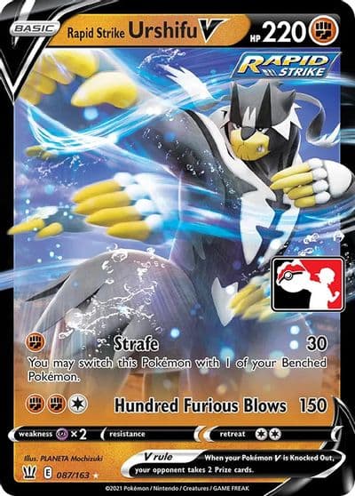 Rapid Strike Urshifu V Prize Pack Series Cards Pokemon card