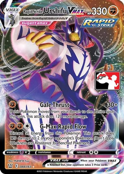 Rapid Strike Urshifu VMAX Prize Pack Series Cards Pokemon card