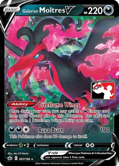 Galarian Moltres V Prize Pack Series Cards Pokemon card